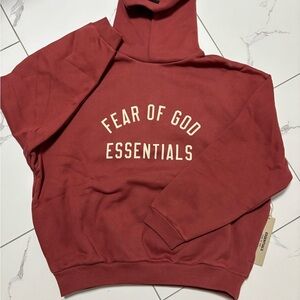Essentials Red Hoodie